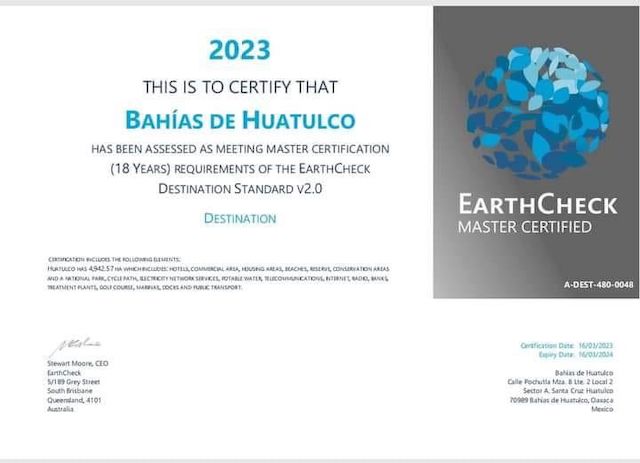 EarthCheck certifications